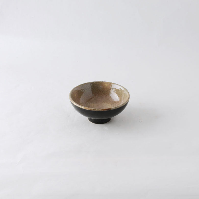 Japanese Sushi Plate & Dish Set in Black Tenmoku Glaze