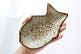 益子焼 Yoshizawa kiln Taiyaki plate small