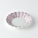 林九郎 Hasami Ware Hana Rikyu Round Plate (15 cm)