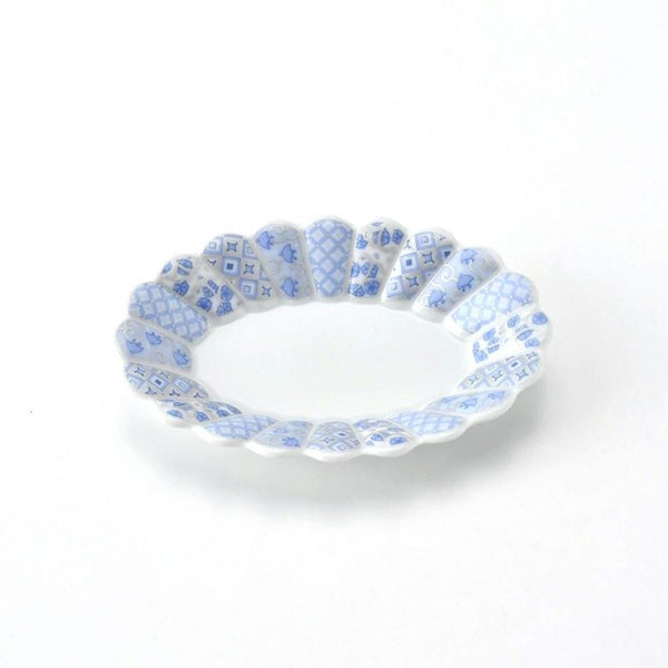 林九郎 Hasami Ware Hana Rikyu Oval Plate (small)