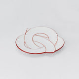 Arita Taseigama Knot Small Plate Red