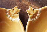 益子焼 Yoshizawa Flat Bowl with Flower ecoration