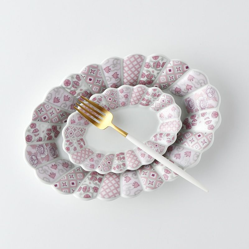 林九郎 Hasami Ware Hana Rikyu Oval Plate (small)