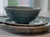 益子焼 Wakasama pottery French Lace Rice Bowl