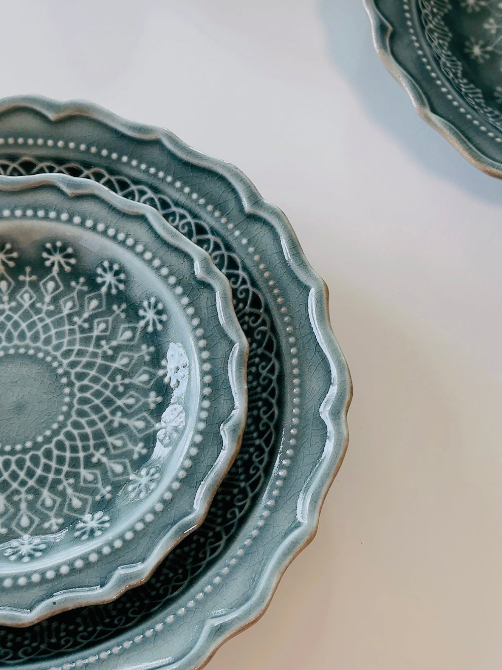 Wakasama Pottery French Lace Small Plate - Thumbnail 5