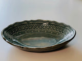 益子焼 Wakasama pottery French Lace oval deep plate