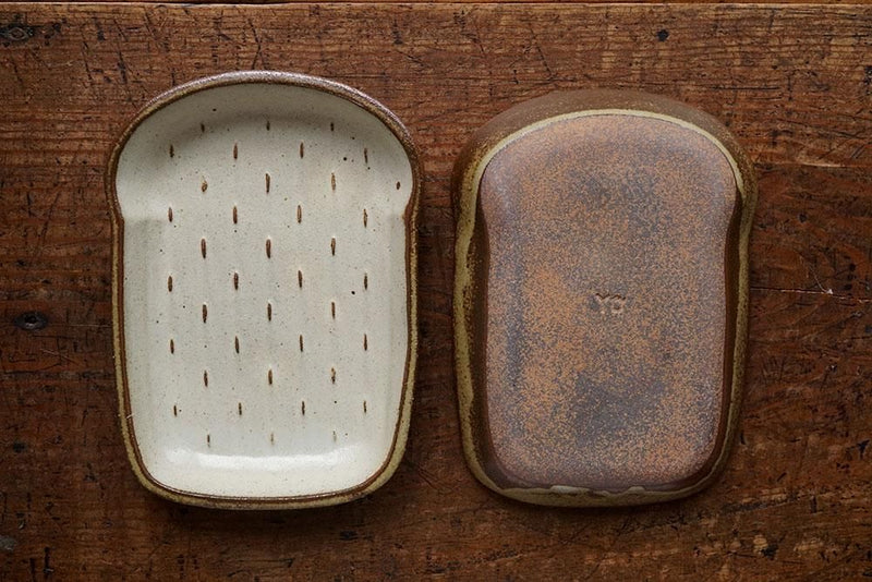 益子焼 Yoshizawa Bread Plate ( Medium)