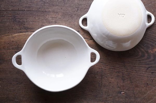 Yoshizawa Small White Round Bowl