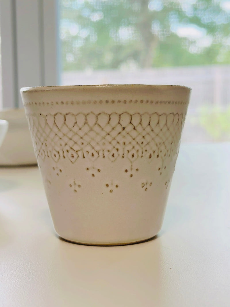 益子焼 Wakasama pottery French Lace cup