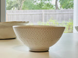 益子焼 Wakasama pottery French Lace Rice Bowl