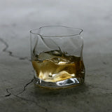 Japanese Crumple Old-fashion Crinkle Glass Tumbler