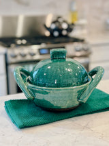 Amazing Earthenware Pot. (Wen Ta Nabeko)-Green-Size 7