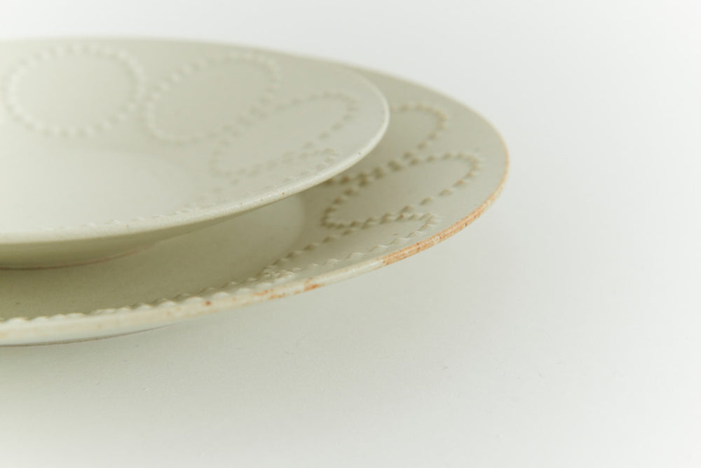 mina perhonen　Tambourine　bit Plate　L Mina Perhonen Tambourine Bit Light Blue Plate S Beige Tray