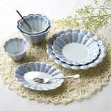 林九郎 Hasami Ware Hana Rikyu Round Plate (15 cm)