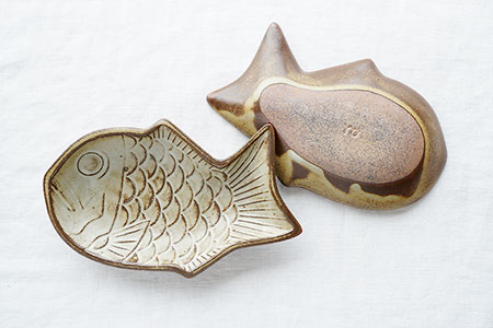 Yoshizawa kiln Taiyaki plate small - Thumbnail 4