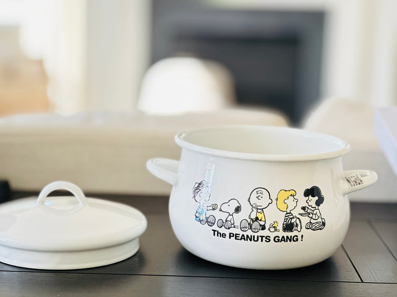 Plune Enamel Pot Snoopy – KONPOTO1
