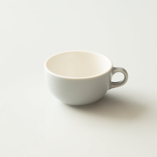 Origami Latte Cup and Saucer Matt Grey 8oz