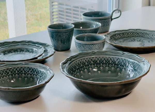 益子焼 Wakasama pottery French Lace bowl (small)