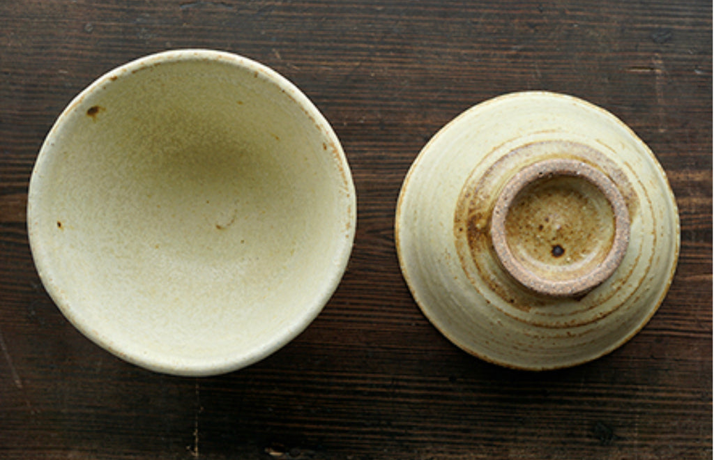 Yoshizawa kiln Sato Yellow powdered rice bowl