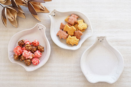 Yoshizawa kiln Polar bear plate small - Thumbnail 4