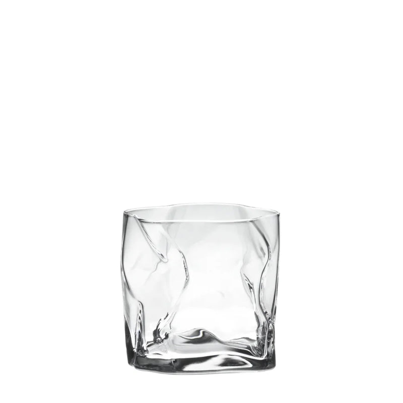 Japanese Crumple Old-fashion Crinkle Glass Tumbler