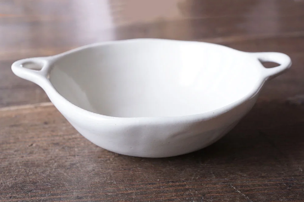 Yoshizawa Small White Round Bowl