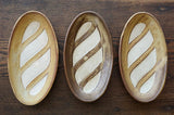 益子焼 Yoshizawa kiln French bread plate (Short)