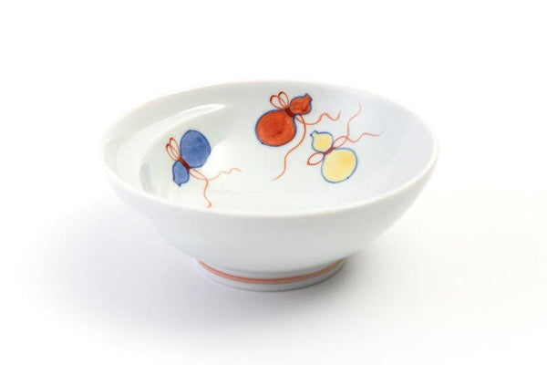 Shobido Kisen Kiln Cacomi Hot Pot Bowl お鍋の取り皿 Cacomi -かこみ - 【染錦六瓢】