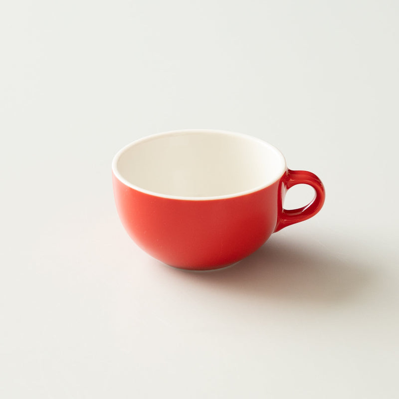 Origami Latte Cup and Saucer Red 10oz，