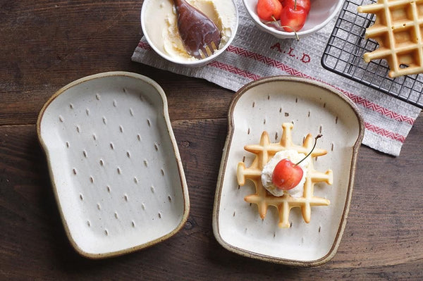 益子焼 Yoshizawa Bread Plate ( Medium)