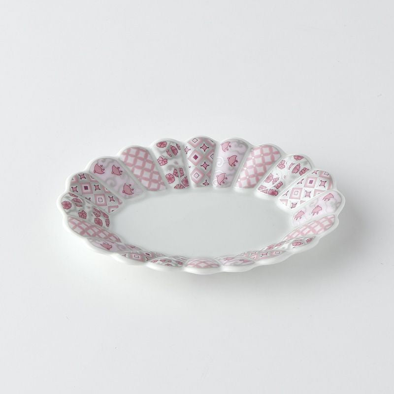 林九郎 Hasami Ware Hana Rikyu Oval Plate (small)