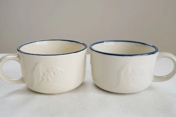 Yoshizawa Blue Line Lilly Mug