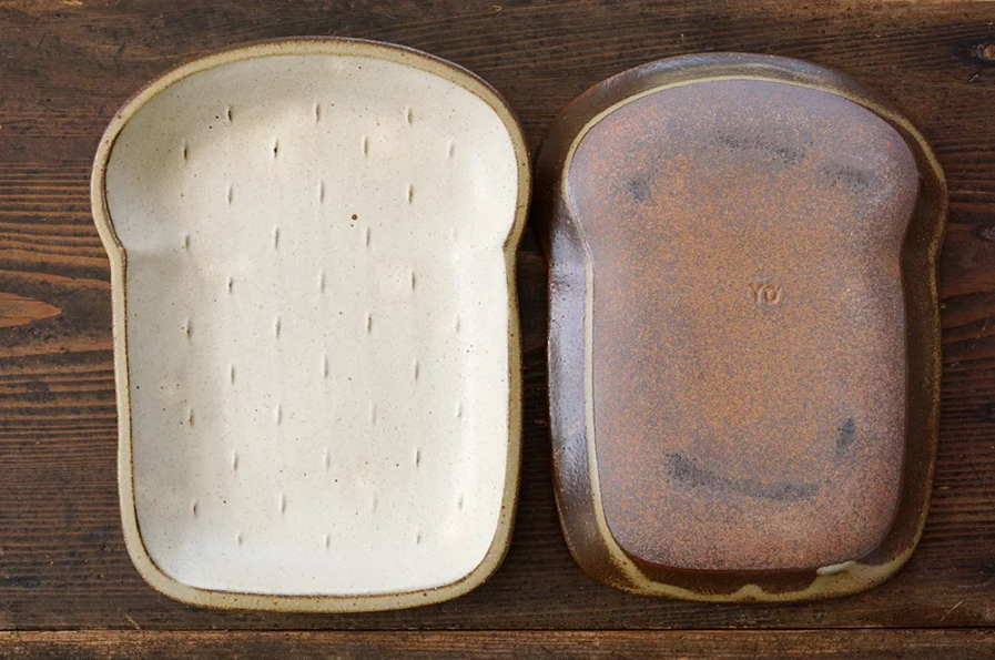 益子烧 Bread plate (Large) - Thumbnail 2