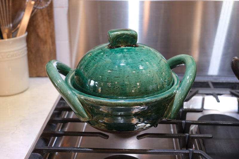 Amazing Earthenware Pot. (Wen Ta Nabeko)-Green-Size 7