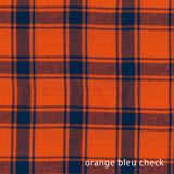 studio m' Plaid pot mat( Orange and blue)