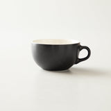 Origami Latte Cup and Saucer Matt Black 10oz