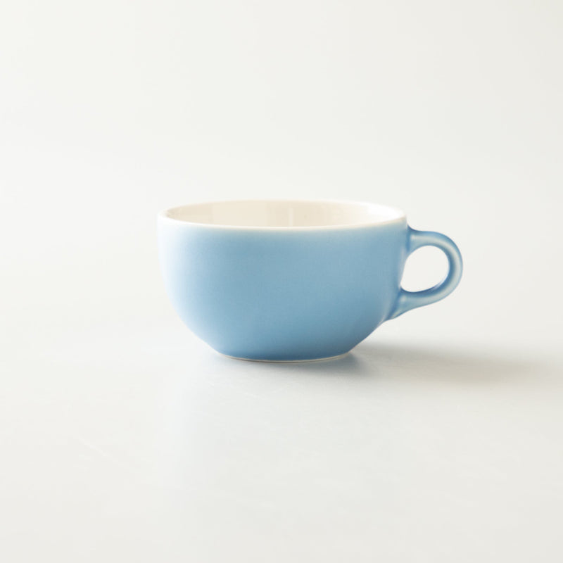 Origami Latte Cup and Saucer Matt Blue 10oz