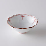 Korin Kiln  Kikyo Fuchihan Bowl (Red)