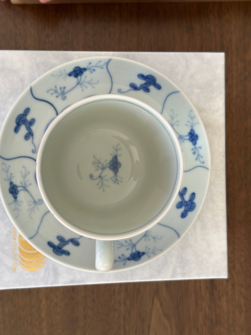 Shobido sometsuke nazuna cup and plate