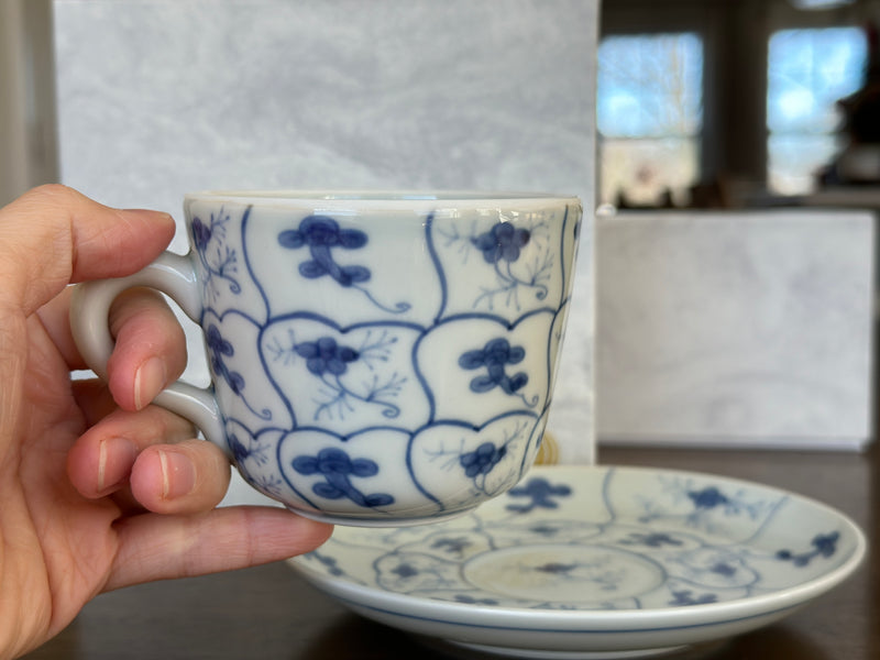 Shobido sometsuke nazuna cup and plate