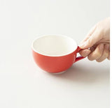 Origami Latte Cup and Saucer Red 8oz