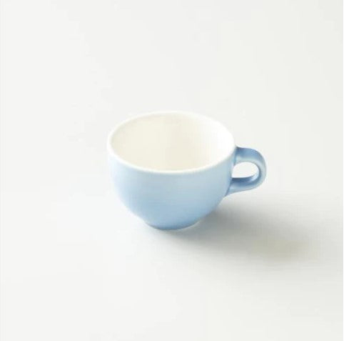 Origami Latte Cup and Saucer Matt Blue 6oz