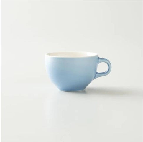 Origami Latte Cup and Saucer Matt Blue 6oz