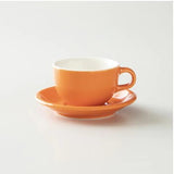 Origami Latte Cup and Saucer Orange 6oz
