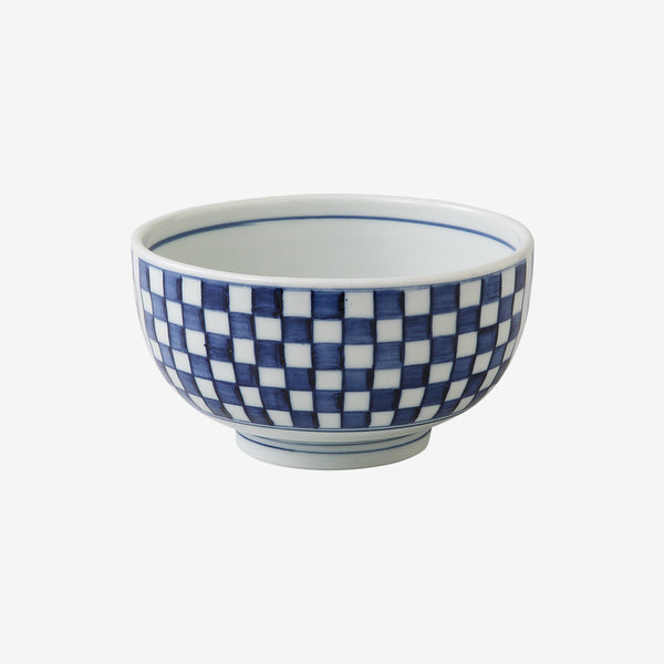 SAIKAI checkered pattern large bowl 市松紋