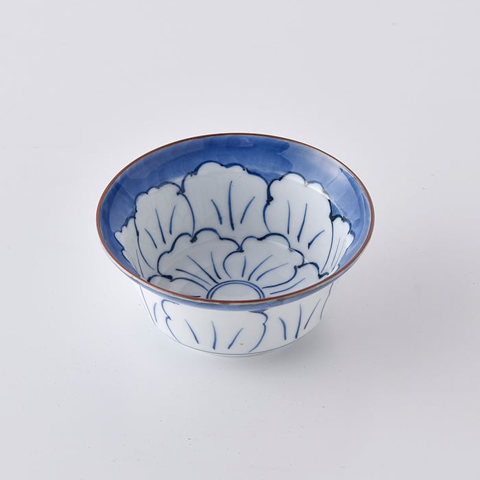 Korin Kiln Peony Pattern Small Bowl