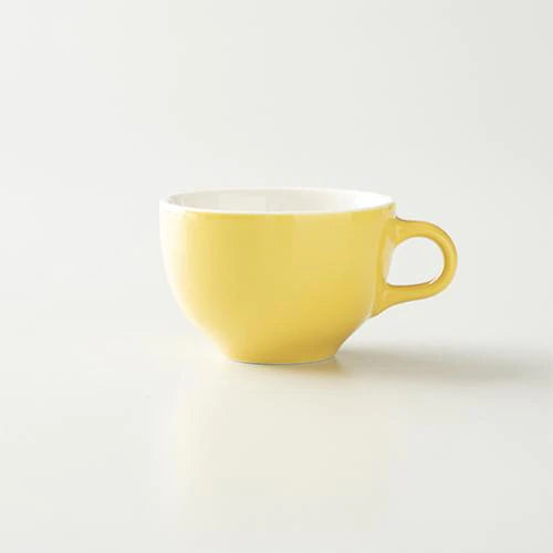 Origami Latte Cup and Saucer Yellow 10oz