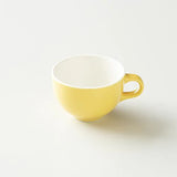 Origami Latte Cup and Saucer Yellow 10oz