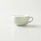 Origami Latte Cup and Saucer Matte Green 8oz