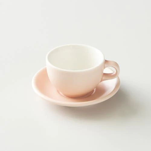 Origami Latte Cup and Saucer Matt Pink 6oz